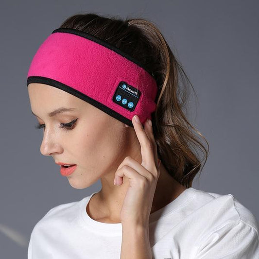 Wireless Bluetooth Sports Headband – Sweatproof Music Headband for Fitness & Yoga