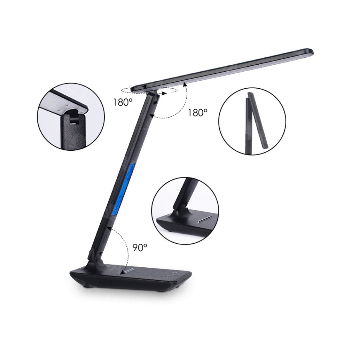 "3-in-1 Smart LED Desk Lamp | Wireless Charger, Digital Clock & Thermostat" - NovaShop