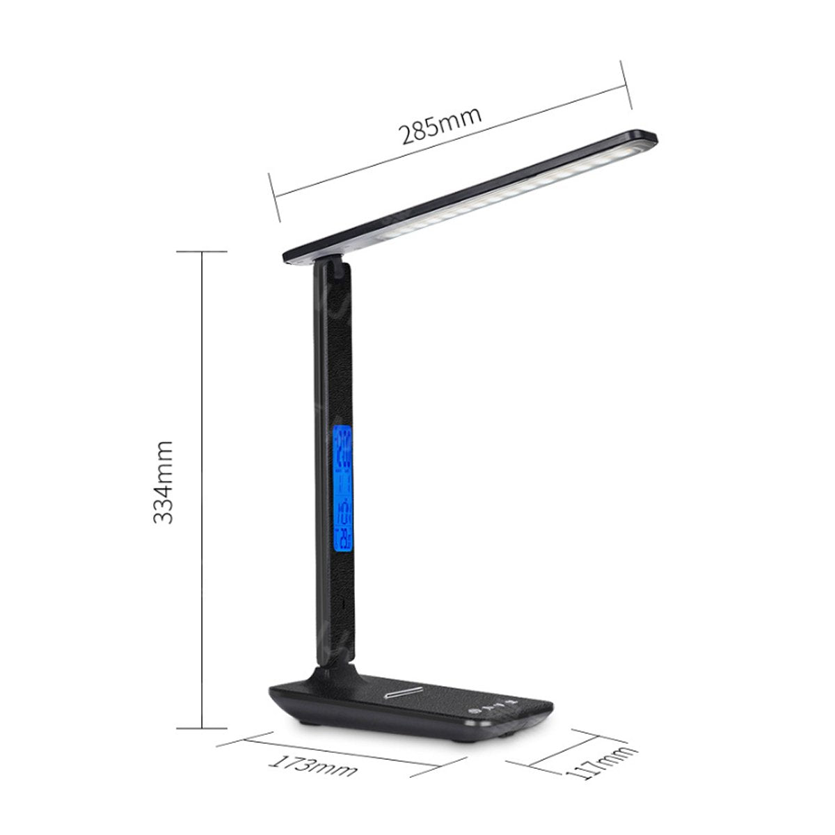 "3-in-1 Smart LED Desk Lamp | Wireless Charger, Digital Clock & Thermostat" - NovaShop