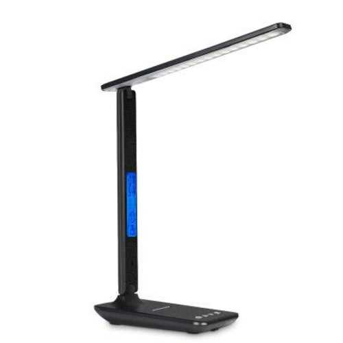 "3-in-1 Smart LED Desk Lamp | Wireless Charger, Digital Clock & Thermostat" - NovaShop