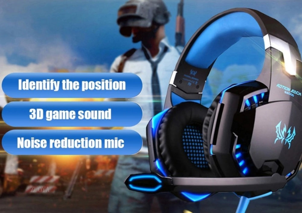 Ninja Dragon G9300 LED Gaming Headset with Microphone - High-Quality Sound and RGB Lights - NovaShop