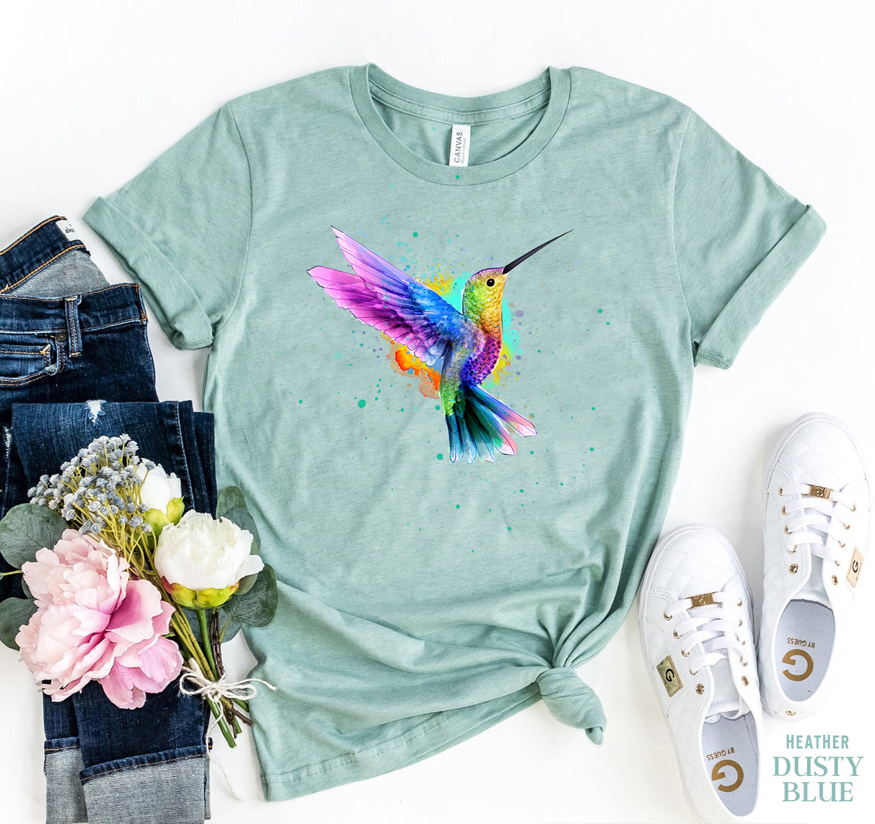 Hummingbird Art T-shirt – Premium Soft Cotton for Comfort and Style - NovaShop