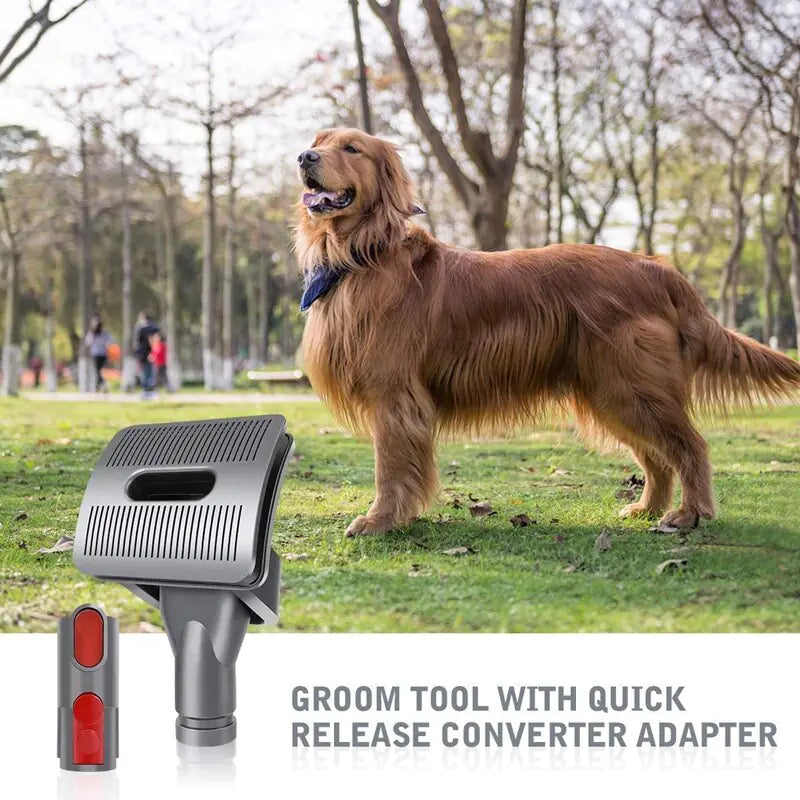 Pet Grooming Brush Vacuum Attachment – Effortless Shedding & Cleaning - NovaShop