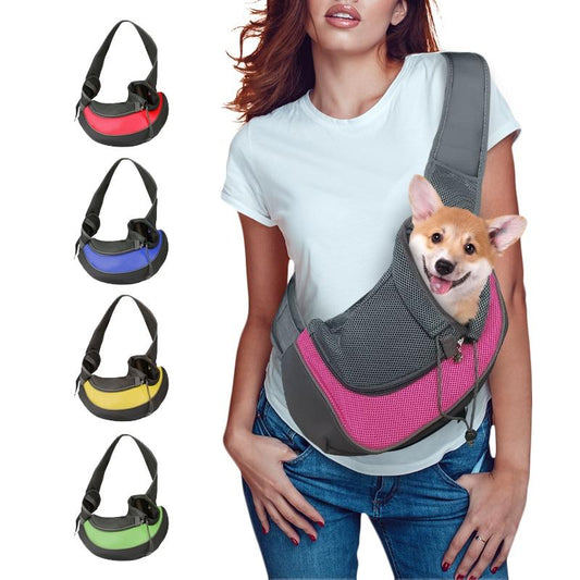 Pet Travel Shoulder Carrier – Comfortable & Breathable Sling Bag for Small Dogs & Cats - NovaShop