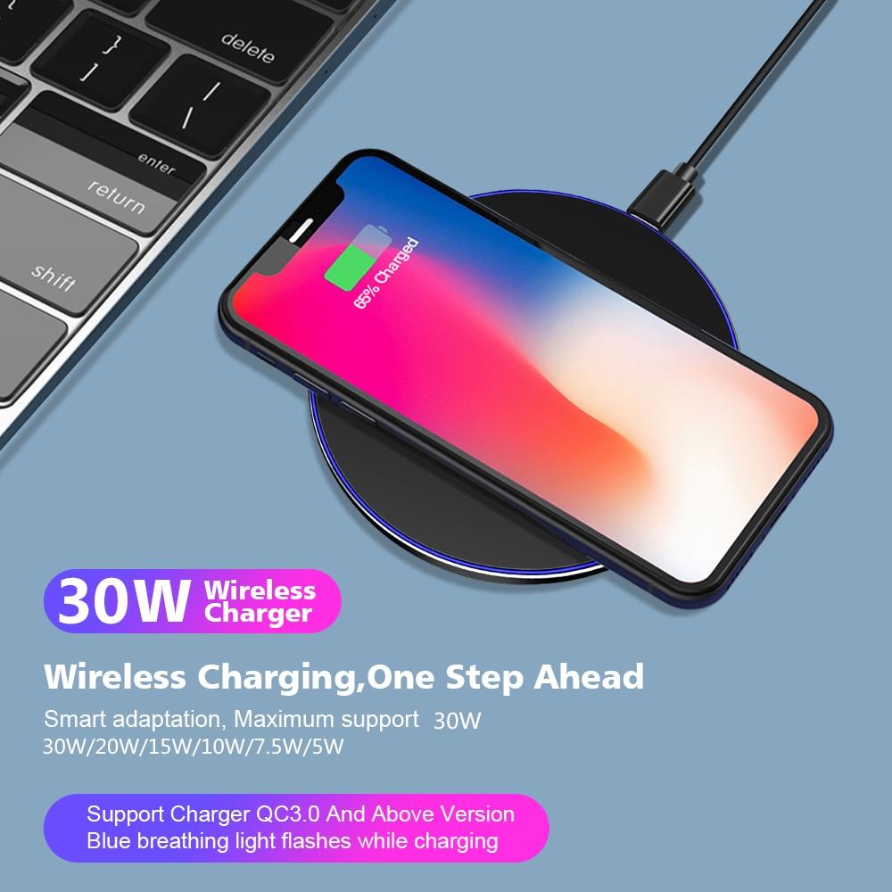 Dragon W9 30W Fast Wireless Charging Pad – Ultra-Thin & High-Speed Charger - NovaShop